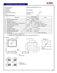 NX2520SA-16MHZ-EXS00A-CS11340 Datasheet Cover