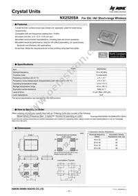 NX2520SA-16MHZ-STD-CSW-4 Datasheet Cover