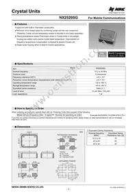 NX2520SG-38.4M-STD-CTX-1 Datasheet Cover