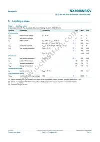 NX3008NBKV Datasheet Page 3