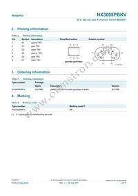 NX3008PBKV Datasheet Page 2