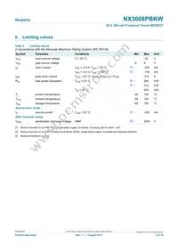 NX3008PBKW Datasheet Page 3