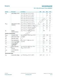 NX3020NAKW Datasheet Page 6