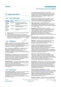 NX3020NAKW Datasheet Page 13