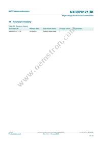 NX30P0121UKZ Datasheet Page 17