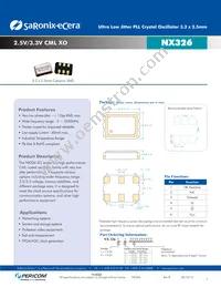 NX3261E0125.000000 Datasheet Cover
