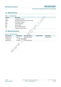 NX3DV2567GU Datasheet Page 17