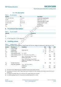 NX3DV3899HR Datasheet Page 4