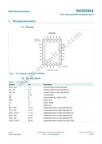 NX3DV642GU Datasheet Page 3
