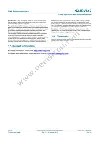 NX3DV642GU Datasheet Page 15