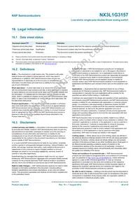 NX3L1G3157GW Datasheet Page 20