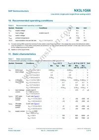 NX3L1G66GW Datasheet Page 4