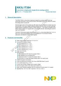 NX3L1T384GM Datasheet Cover