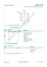 NX3L1T53GD Datasheet Page 4