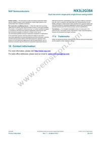 NX3L2G384GD Datasheet Page 20