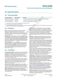 NX3L2G66GM Datasheet Page 20