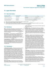 NX3L2T66GD Datasheet Page 18