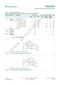 NX3L4051HR Datasheet Page 7
