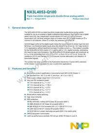 NX3L4053PW-Q100J Datasheet Cover