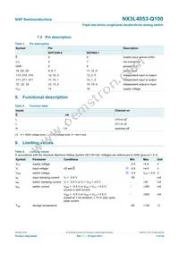 NX3L4053PW-Q100J Datasheet Page 4