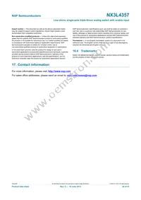 NX3L4357GM Datasheet Page 20