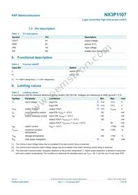 NX3P1107UKZ Datasheet Page 3