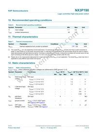 NX3P190UK Datasheet Page 4