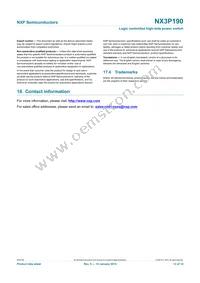 NX3P190UK Datasheet Page 13