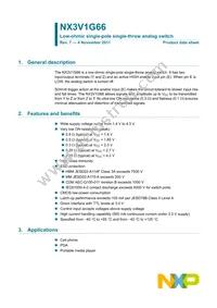 NX3V1G66GM Datasheet Cover