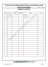 NX5041D0100.000000 Datasheet Page 2