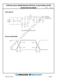 NX5041D0100.000000 Datasheet Page 4