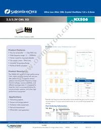 NX5061E0156.250000 Datasheet Cover