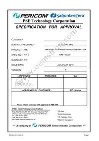 NX51500001 Datasheet Cover