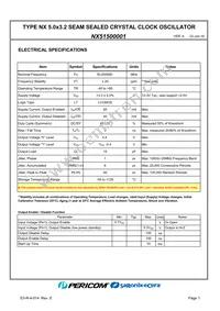 NX51500001 Datasheet Page 3