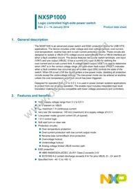 NX5P1000UKZ Datasheet Cover