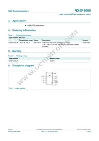 NX5P1000UKZ Datasheet Page 2