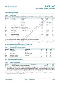 NX5P1000UKZ Datasheet Page 7