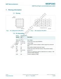 NX5P3363UKZ Datasheet Page 4