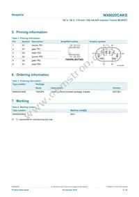 NX6020CAKSX Datasheet Page 2