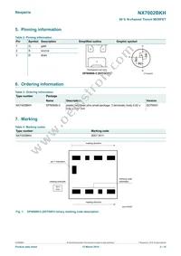 NX7002BKHH Datasheet Page 2