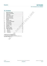 NX7002BKVL Datasheet Page 16