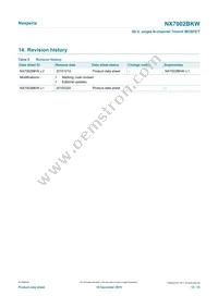 NX7002BKWX Datasheet Page 12
