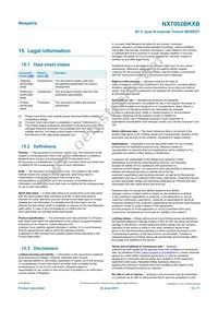 NX7002BKXBZ Datasheet Page 15