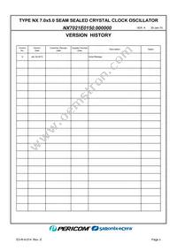 NX7021E0150.000000 Datasheet Page 2