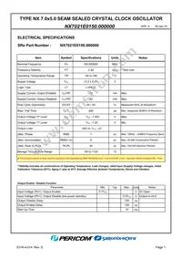 NX7021E0150.000000 Datasheet Page 3