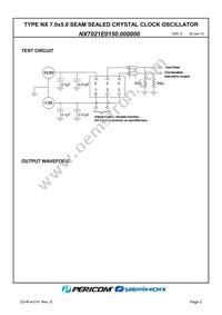 NX7021E0150.000000 Datasheet Page 4