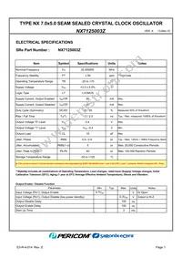 NX7125003Z Datasheet Page 3