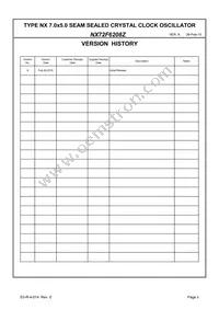 NX72F6208Z Datasheet Page 2