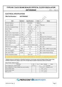 NX73K0004Z Datasheet Page 3