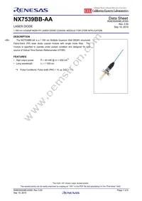 NX7539BB-AA-AZ Datasheet Cover